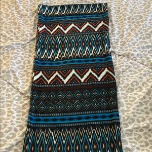 Lux ethnic print infinity scarf